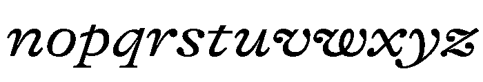 GTAlpina ExtRgIt Font LOWERCASE