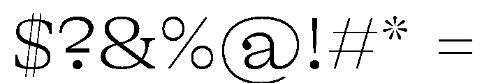 GTAlpina ExtTh 2 Font OTHER CHARS