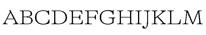 GTAlpina ExtTh Font UPPERCASE