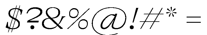 GTAlpina ExtThIt 2 Font OTHER CHARS
