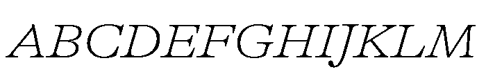 GTAlpina ExtThIt 2 Font UPPERCASE