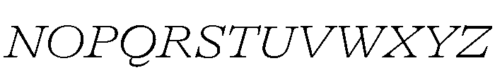 GTAlpina ExtThIt 2 Font UPPERCASE
