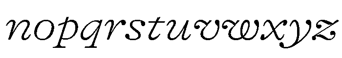 GTAlpina ExtThIt 2 Font LOWERCASE