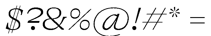 GTAlpina ExtThIt Font OTHER CHARS