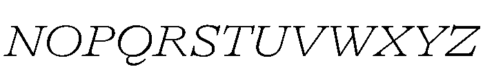 GTAlpina ExtThIt Font UPPERCASE