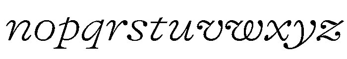 GTAlpina ExtThIt Font LOWERCASE
