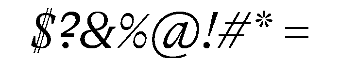 GTAlpina LtIt 2 Font OTHER CHARS