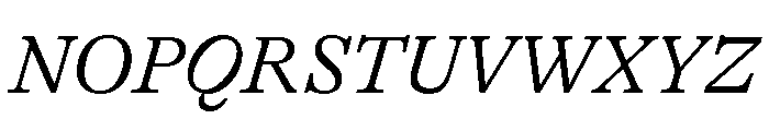 GTAlpina LtIt 2 Font UPPERCASE