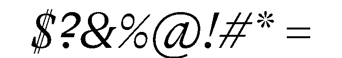 GTAlpina LtIt Font OTHER CHARS