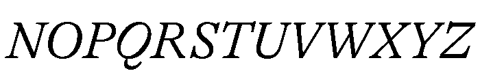 GTAlpina LtIt Font UPPERCASE