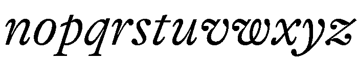 GTAlpina LtIt Font LOWERCASE