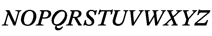 GTAlpina MdIt 2 Font UPPERCASE