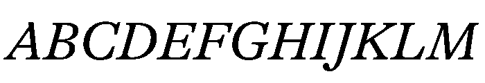 GTAlpina RgIt Font UPPERCASE