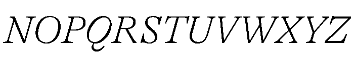 GTAlpina ThIt 2 Font UPPERCASE
