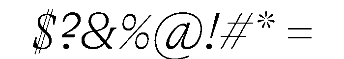 GTAlpina ThIt Font OTHER CHARS