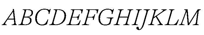 GTAlpina ThIt Font UPPERCASE