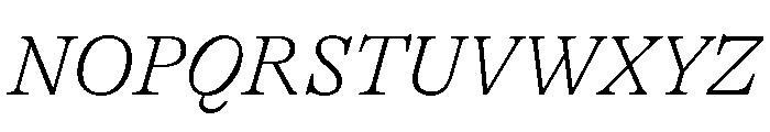 GTAlpina ThIt Font UPPERCASE