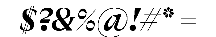 GTAlpinaFine BdIt 2 Font OTHER CHARS