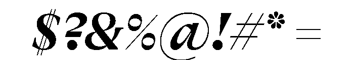 GTAlpinaFine BdIt Font OTHER CHARS