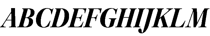 GTAlpinaFine CnBdIt Font UPPERCASE