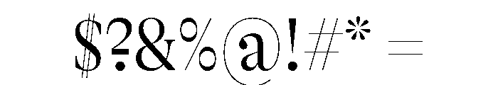 GTAlpinaFine CnLt Font OTHER CHARS