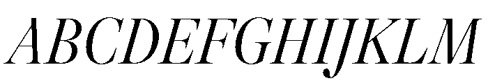 GTAlpinaFine CnLtIt Font UPPERCASE