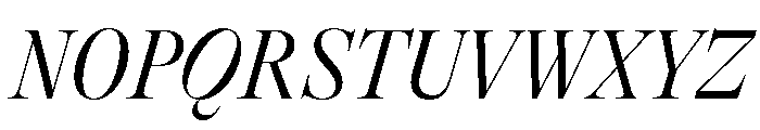 GTAlpinaFine CnLtIt Font UPPERCASE