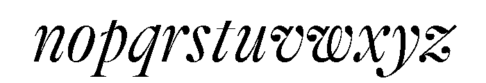 GTAlpinaFine CnLtIt Font LOWERCASE
