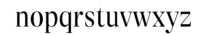 GTAlpinaFine CnLt Font LOWERCASE