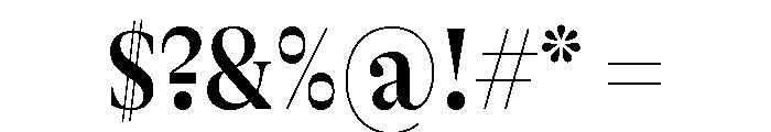 GTAlpinaFine CnMd Font OTHER CHARS