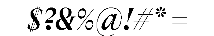 GTAlpinaFine CnMdIt Font OTHER CHARS