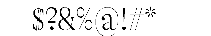 GTAlpinaFine CnTh 2 Font OTHER CHARS