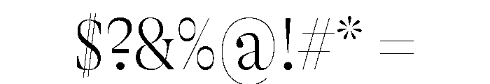 GTAlpinaFine CnTh Font OTHER CHARS