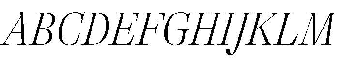 GTAlpinaFine CnThIt Font UPPERCASE
