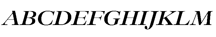 GTAlpinaFine ExtBdIt Font UPPERCASE