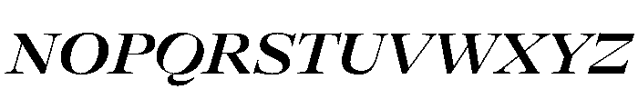 GTAlpinaFine ExtBdIt Font UPPERCASE