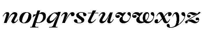 GTAlpinaFine ExtBdIt Font LOWERCASE