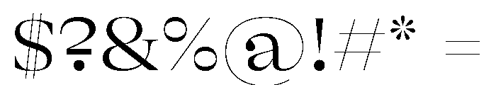 GTAlpinaFine ExtLt Font OTHER CHARS