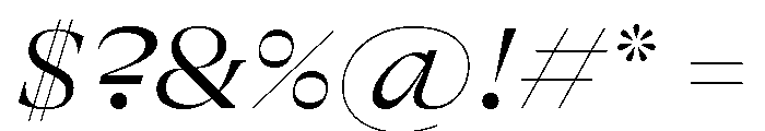 GTAlpinaFine ExtLtIt 2 Font OTHER CHARS