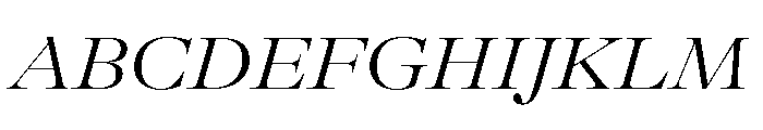 GTAlpinaFine ExtLtIt 2 Font UPPERCASE
