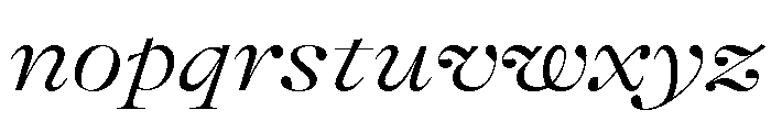 GTAlpinaFine ExtLtIt 2 Font LOWERCASE