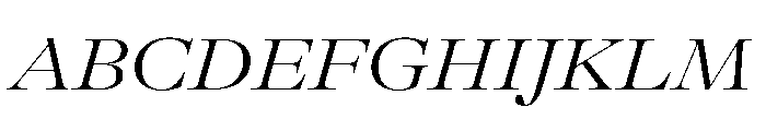 GTAlpinaFine ExtLtIt Font UPPERCASE