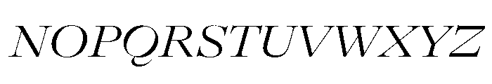 GTAlpinaFine ExtLtIt Font UPPERCASE