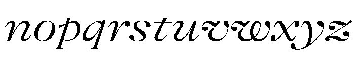 GTAlpinaFine ExtLtIt Font LOWERCASE