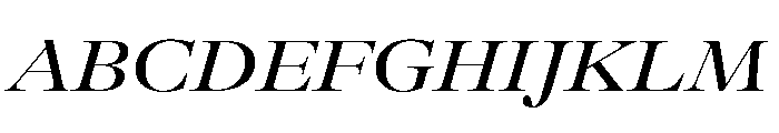 GTAlpinaFine ExtMdIt Font UPPERCASE