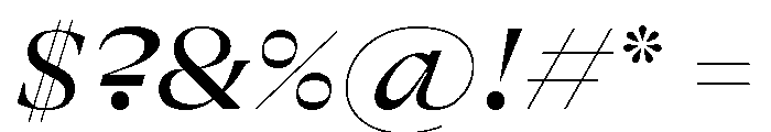 GTAlpinaFine ExtRgIt Font OTHER CHARS