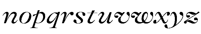 GTAlpinaFine ExtRgIt Font LOWERCASE