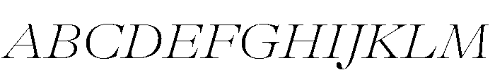 GTAlpinaFine ExtThIt 2 Font UPPERCASE