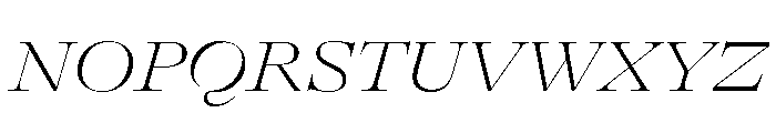 GTAlpinaFine ExtThIt 2 Font UPPERCASE