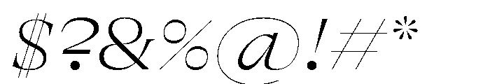 GTAlpinaFine ExtThIt Font OTHER CHARS
